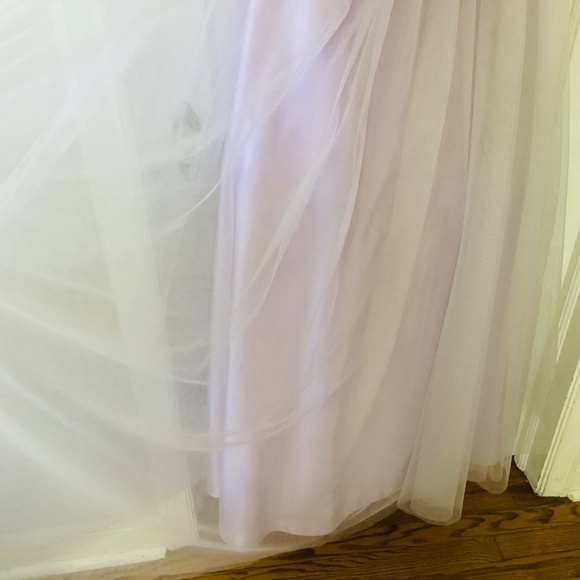 Bailey Bridal Prom Quinceañera Sweetheart Strapless Purple bling tulle ball gown - Picture 7 of 15